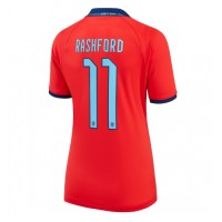 Zenski Nogometni Dres Engleska Marcus Rashford #11 Gostujuci SP 2022 Kratak Rukav